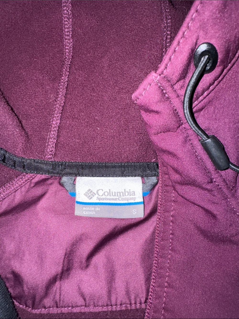 Columbia Women's Hooded Softshell Jacket - Burgundy Plum - Picture 3 of 5